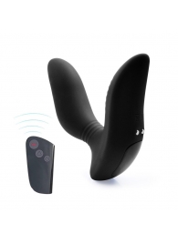 Черный вибромассажер простаты 3,5’’ Remote Control Curve P-spot Massager - 12 см. - Erokay - в Новошахтинске купить с доставкой