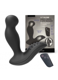 Черный вибромассажер простаты 3,5’’ Remote Control P-spot Massager - 12,5 см. - Erokay - в Новошахтинске купить с доставкой