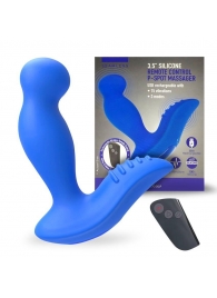 Синий вибромассажер простаты 3,5’’ Remote Control P-spot Massager - 12,5 см. - Erokay - в Новошахтинске купить с доставкой