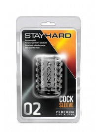 Прозрачная насадка на пенис с шишечками STAY HARD COCK SLEEVE 02 CLEAR - Blush Novelties - в Новошахтинске купить с доставкой