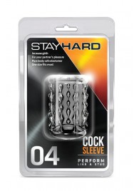 Прозрачная насадка с бороздками STAY HARD COCK SLEEVE 04 CLEAR - Blush Novelties - в Новошахтинске купить с доставкой
