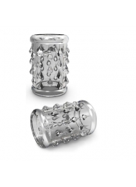 Прозрачная насадка с капельками STAY HARD COCK SLEEVE 05 CLEAR - Blush Novelties - в Новошахтинске купить с доставкой