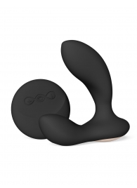 Черный вибромассажер простаты с пультом ДУ Hugo 2 Remote - Lelo - в Новошахтинске купить с доставкой