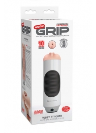 Мастурбатор-вагина Extreme Toyz Mega Grip Vibrating Stroker Mouth - Pipedream - в Новошахтинске купить с доставкой