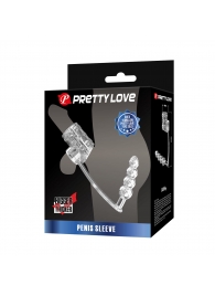 Прозрачная насадка на пенис и мошонку с анальным стимулятором Rilley - Baile - в Новошахтинске купить с доставкой