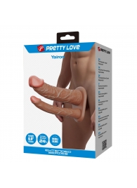 Реалистичная полая насадка на член для двойного проникновения Yairon - 17,5 см. - Baile - купить с доставкой в Новошахтинске