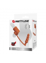 Телесная насадка на пенис и мошонку с анальным стимулятором Rilley - Baile - в Новошахтинске купить с доставкой