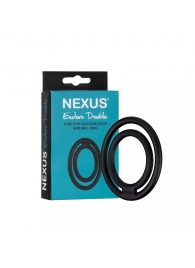 Черное двойное эрекционное кольцо Nexus Enduro Double - Nexus Range - в Новошахтинске купить с доставкой