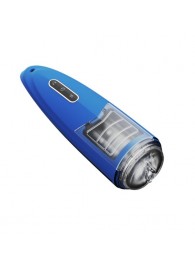 Синий мастурбатор с ротацией и аудиосопровождением - Secwell - в Новошахтинске купить с доставкой