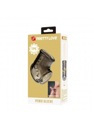 Дымчатая насадка на пенис и мошонку - Baile - в Новошахтинске купить с доставкой