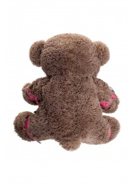 Бондажный набор: бурый мишка с розовыми оковами и наручниками - Pecado - купить с доставкой в Новошахтинске