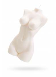 Белая интерьерная свеча в форме женского торса - 850 гр. - Pecado - купить с доставкой в Новошахтинске