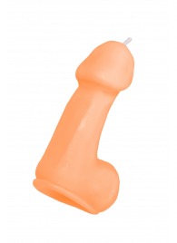 Оранжевая свеча в форме пениса - 47 гр. - Pecado - купить с доставкой в Новошахтинске