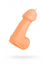 Оранжевая свеча в форме пениса - 47 гр. - Pecado - купить с доставкой в Новошахтинске