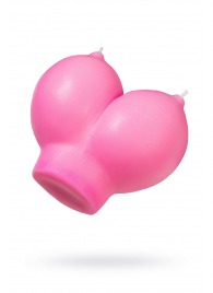 Розовая свеча «Сиськи» - 150 гр. - Pecado - купить с доставкой в Новошахтинске