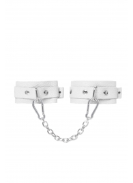 Белые мини-оковы со скруглёнными углами - Pecado - купить с доставкой в Новошахтинске