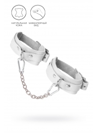 Белые мини-оковы со скруглёнными углами - Pecado - купить с доставкой в Новошахтинске