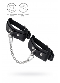 Черные мини-оковы со скруглёнными углами - Pecado - купить с доставкой в Новошахтинске