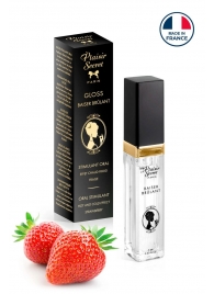 Стимулирующий блеск для губ со вкусом клубники - 7 мл. - Plaisir Secret - купить с доставкой в Новошахтинске