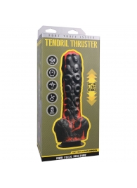 Черно-красная мини-машина на присоске Tendril Thruster - 21,6 см. - Doc Johnson - купить с доставкой в Новошахтинске