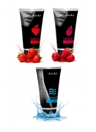 Набор из 3 лубрикантов JUJU (увлажняющий, клубника, малина) - JuJu - купить с доставкой в Новошахтинске