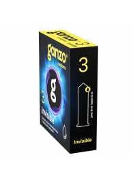 Супертонкие презервативы Ganzo Invisible - 3 шт. - Ganzo - купить с доставкой в Новошахтинске