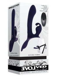 Женский страпон с вибрацией Giving Vibes - Evolved - купить с доставкой в Новошахтинске