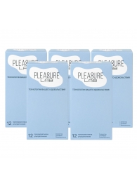 Набор из 5 упаковок ультратонких презервативов Pleasure Lab (по 12 шт.) - Pleasure Lab - купить с доставкой в Новошахтинске