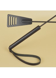 Черный кожаный стек «Сириус» - 60 см. - Sitabella - купить с доставкой в Новошахтинске