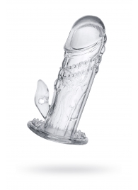 Прозрачная насадка на пенис Uco - 13 см. - A-toys - в Новошахтинске купить с доставкой