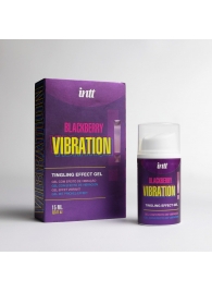 Стимулирующий гель с эффектом вибрации Blackberry Vibration - 15 мл. - INTT - купить с доставкой в Новошахтинске