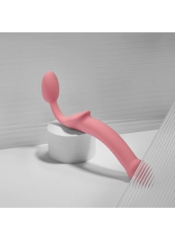 Розовый безремневой страпон Strap-on-me Semi-Realistic Bendable Strap-On size S - Strap-on-me - купить с доставкой в Новошахтинске