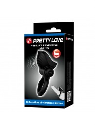 Черное эрекционное кольцо с вибрацией Adrien - Baile - в Новошахтинске купить с доставкой