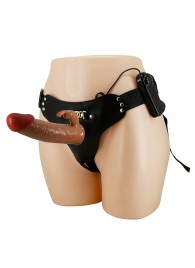 Мужской полый страпон с вибрацией Marion - Baile - купить с доставкой в Новошахтинске