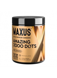 Точечные презервативы MAXUS 2000 Amazing Dots с железным кейсом - 12 шт. - Maxus - купить с доставкой в Новошахтинске
