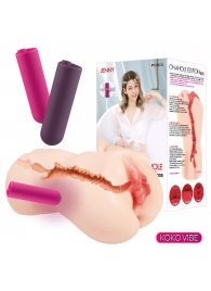 Мастурбатор-вагина с вибрацией Jenny Onahole edition 005 - KOKOS - в Новошахтинске купить с доставкой