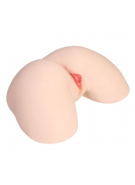 Мастурбатор-полуторс с двойным слоем материала и вибрацией Jenny Onahole Real Hips - KOKOS - в Новошахтинске купить с доставкой