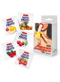 Набор из 5 саше съедобных смазок Tutti-Frutti - Биоритм - купить с доставкой в Новошахтинске
