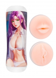 Двусторонний мастурбатор аниме - ротик и вагина - Tokyo Style - в Новошахтинске купить с доставкой