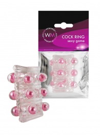 Прозрачная сквозная насадка на пенис с цветными шариками - Erowoman-Eroman - в Новошахтинске купить с доставкой