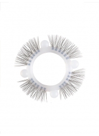 Эластичное кольцо с «ресничками» и 4 шариками - Sextaz - в Новошахтинске купить с доставкой