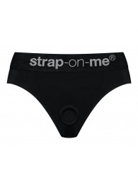 Черные трусики для насадок Heroine Lingerie Harness - size XL - Strap-on-me - купить с доставкой в Новошахтинске
