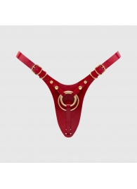 Красный пояс для фиксации насадок Strap-On-Me Leatherette Harness Fabulous - Strap-on-me - купить с доставкой в Новошахтинске