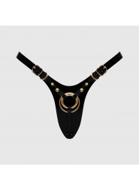 Черный пояс для фиксации насадок Strap-On-Me Leatherette Harness Fabulous - Strap-on-me - купить с доставкой в Новошахтинске