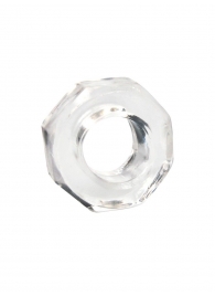 Прозрачное эрекционное кольцо в форме гайки - Sex Expert - в Новошахтинске купить с доставкой