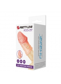 Телесная насадка на пенис Booker - 8 см. - Baile - в Новошахтинске купить с доставкой