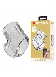 Прозрачная насадка на пенис и мошонку - Baile - в Новошахтинске купить с доставкой