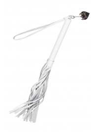 Белая кожаная плеть - 50 см. - Pecado - купить с доставкой в Новошахтинске