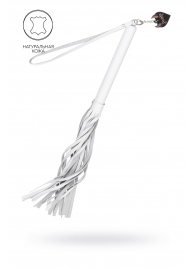 Белая кожаная плеть - 50 см. - Pecado - купить с доставкой в Новошахтинске