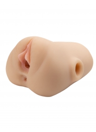 Телесный мастурбатор с вибрацией Double Pounder Vibrating Squeeze Stroker - Pipedream - в Новошахтинске купить с доставкой